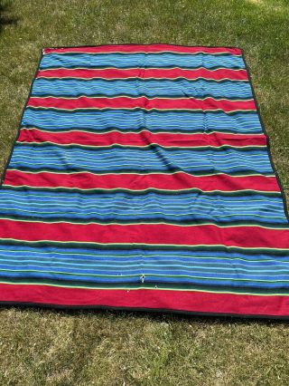Pendleton Beaver State Vintage Striped Wool Blanket 60 X 68