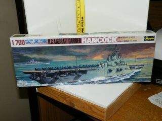1/700 113 Hasegawa Hancock U.  S.  Aircraft Carrier Water Line Model Ship