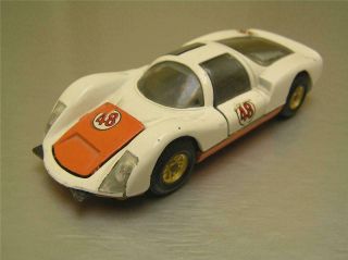 Mercury Toys 61 Porsche Carrera 6 Made In Italy 1/43 Scale White & Dark Orange