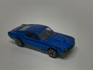 Hot Wheels Vintage Redline 1968 Us Custom Mustang - Blue