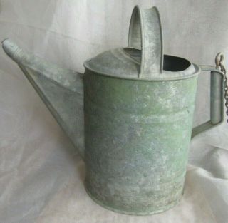 Vintage Galvanized Watering Can Farm Country Rustic Garden Rusty Dusty Dirty Gr