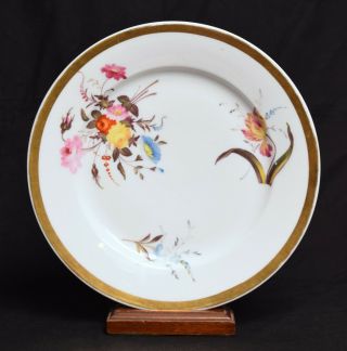 A Fine Quality Antique Porcelain Plate C.  1815,  Welsh Nantgarw Interest