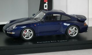 Schuco Pro R Porsche 911 993 Turbo Blue 1 Of 750 1/43 Cat 45 088 7500 Boxed