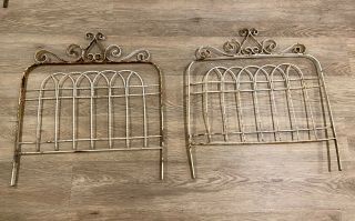 Vintage Twisted Wire " Garden Gate " Fencing 20 " Tall X 18 " Wide Shabby Chic Cute