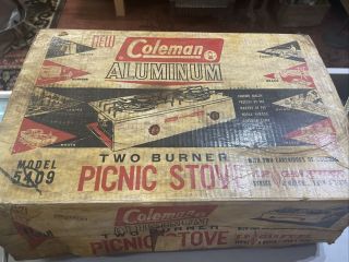 Vintage Coleman Aluminum Picnic Stove 5409 - Nice