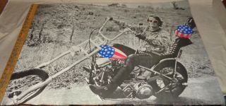 Vintage 1969 Easy Rider Peter Fonda Motorcycle Poster