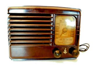 Vintage 1940s Old Emerson Eames Era Mid Century Near Art Deco Antique Radio