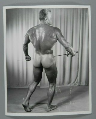 Just Male Nude Studio Pose,  Western Photography Guild,  Don Whitman 4x5