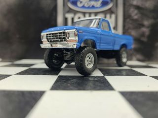 Custom Made 1979 Ford F150 Truck 1:64 Scale 4x4 Mud Tires Greenlight Short Bed