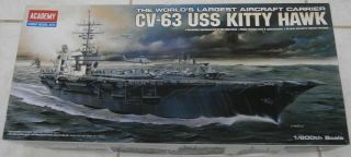 Academy Cv - 63 Uss Kitty Hawk Aircraft Carrier 1/800 Scale Model Kit 14210