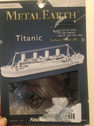 Titanic Metal Earth 3d Laser Cut Metal Model Fascinations Mms030