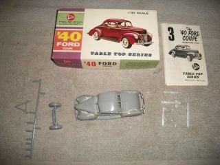 Vint.  Pyro 1/32 1940 Ford Coupe Built Plastic Model Kit With Box