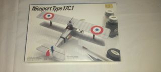 1/48 - 1989 Testors - Nieuport Type 17c.  1 - Airplane Model No.  613