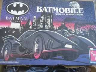 Amt Ertl Batman Returns Batmobile With Jet Turbine Engine 1:25 No Rear Tires