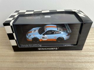 Minichamps 1/43 Scale Porsche 911 R 991 2016 Gulf Blue Limited Edition