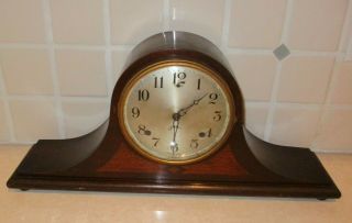 Antique Sessions Chime Mantle Clock W Label