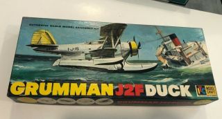 Ideal,  Grumman J2f Duck,  3727:98,  Unassembled In The Box