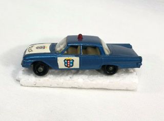 Matchbox 55 Police Car Nrmint 55b Lesney Ford Fairlane