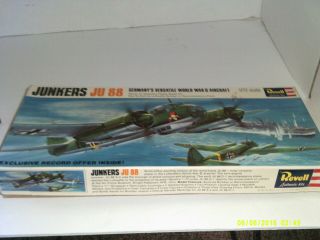 Revell H - 113 Junkers Ju 88 1/72 Scale 1967