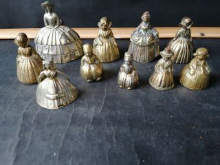 10 Vintage Brass Welsh Costume Lady Bells And Other Costumes