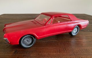 Vintage 1968 Mercury Cougar Dealer Promo Plastic Model Car Red