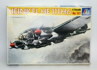 Italeri Heinkel He 111 H6 1:72 Scale Plastic Model Kit 121 Read Notes As - Is