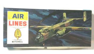 Air Lines North American Mitchell Bomber From 1964,  1:72,  Kit 12900 Unassembled