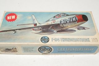 Airfix F - 84f Thunderstreak 1/72 Model Airplane Kit Cold War Era Jet Fighter