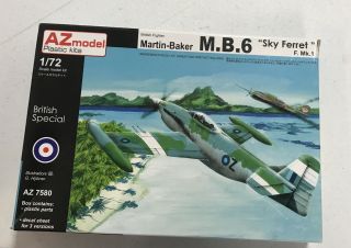 1/72 Az Model No.  7580 British Special Martin - Baker M.  B.  6 “sky Ferret”