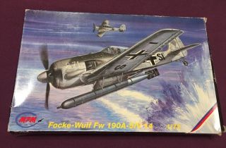Mpm 1/72 “focke Wulf” Fw 190a - 5/v - 14 Open Kit.  72048 Parts