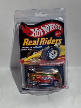 Hot Wheel Rlc Volkswagen Drag Bus Real Riders Gold W/protector Pack
