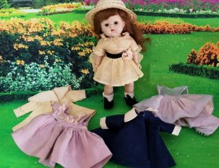 Vintage Vogue Ginny Strung Painted Lash Doll With Extra Wardrobe Some Tagged