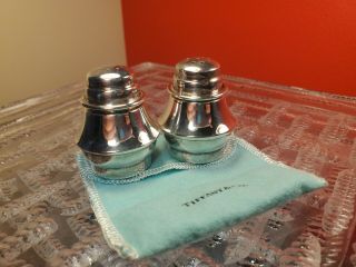 Pair Vtg Tiffany & Co Sterling Silver 925 Salt And Pepper Shakers Made Germany