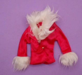 Vintage Barbie Sears Exclusive 1974 - Red Jacket W/ Fur