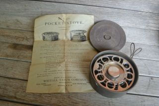 Vintage Antique Whitall Tatum Company Pocket Camp Stove