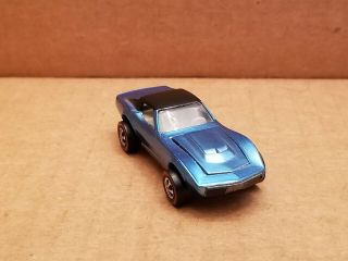 Hot Wheels 1968 Custom Corvette Ice Blue - Added Black Roof 3