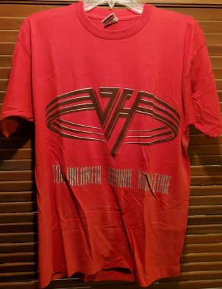Van Halen 1991 " Unlawful Carnal Knowledge " Vintage Xl Concert T - Shirt