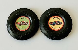 Hot Wheels Redline Snake Ii & Mongoose Ii Buttons
