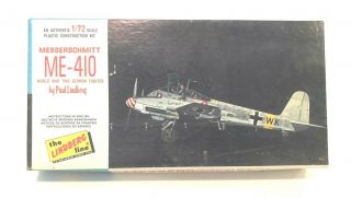 1966 Lindberg Messerschmitt Me - 410,  1:72,  440 - 50,  Unassembled In The Box