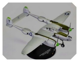 1:72 Atlas Fighters Of World War Ii (2) Usaf Lockheed P38 Jp - 38 Lightning