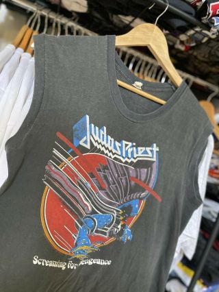 Vintage Judas Priest Screaming For Vengeance Band T Shirt Sz L