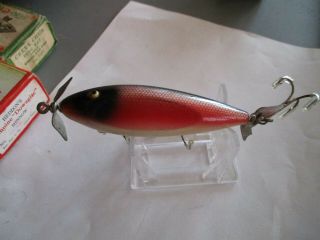 Vintage Creek Chub Floating Injured Minnow Red Side Scale Finish
