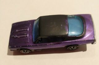 Hot Wheels Vintage Redline Custom Barracuda Purple Black Top Hk