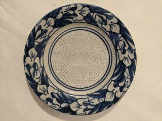 Antique Dedham Pottery 6 " Iris Plate