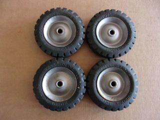 4 Buddy L Steel Wheels & Tires 2 7/8 Inch Diameter East Moline Illinois On Tires