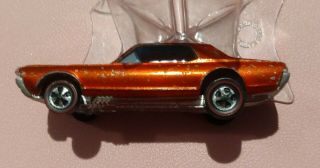 Is Hot Wheels Vintage Redline Orange Brown Custom Cougar Hk Grey Int.