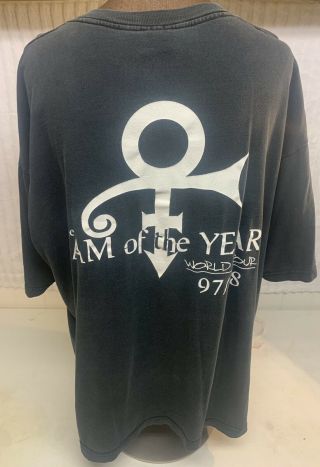 Vintage 1997 Prince The Jam Of The Year Crew Tour T Shirt Size Xl 100 Cotton