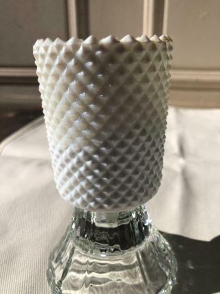 Vintage White Milk Glass Votive Candle Holder/Cup Set of 6 3