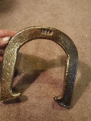 Brass Antique Lee Brand Horse Shoe Throwing Shoe