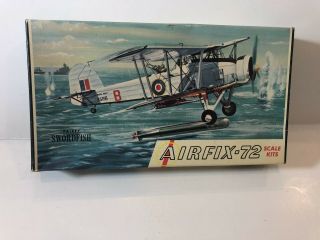 Airfix.  Fairey Swordfish Wwi Plane,  1:72,  Series 3:49,  Unassembled In The Box